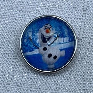 FROZEN OLAF Snap Button Charm - 18mm/20mm Standard Size